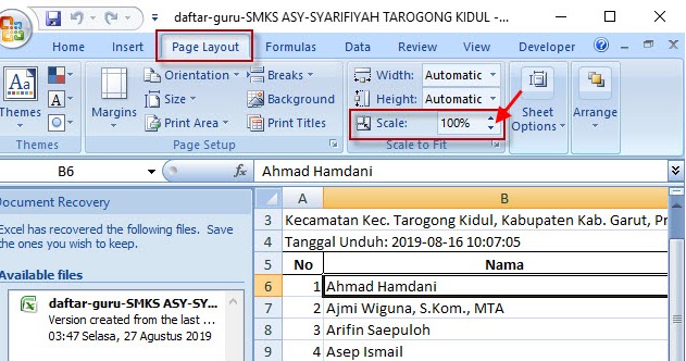 Trik Mudah Membuat Ukuran Kertas Di Office Excel Untuk Mencetak Hasil Kerja Excel